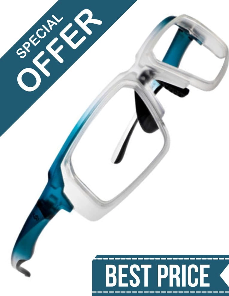 Okulary ochronne RTG ołowiane 0.75mmPb model 240 BLUE