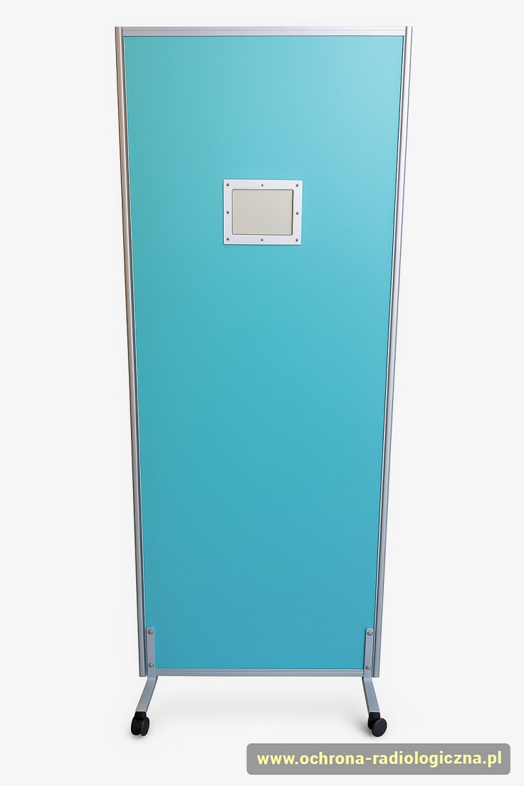 Parawan ochronny rentgenowski RTG z szybą ołowiany  
