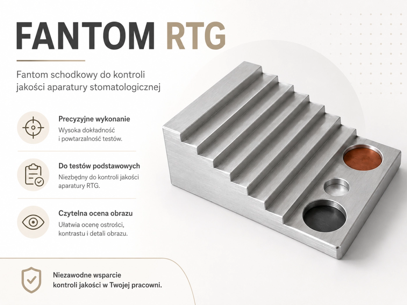 FANTOM DO KONTROLI RTG TESTÓW stomatologicznych