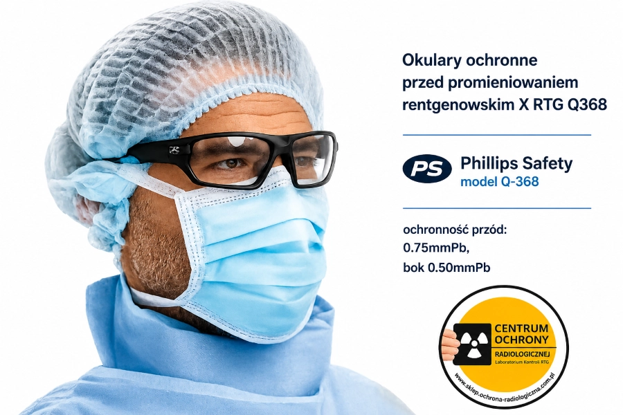 Okulary RTG  Ołowiane  rentgenowskie  RTG Philips  Q-368 0.75mmPb  